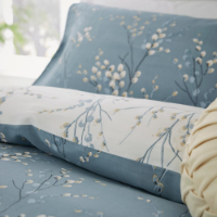 LAURA ASHLEY PUSSY WILLOW DARK SEASPRAY KING QUILT SET 230*220CM