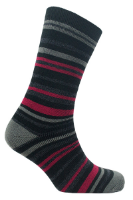 QUEST MENS LIGHTWEIGHT THERMAL INSULATED STRIPED SOCKS