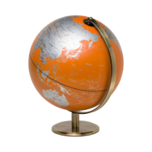 GENTLEMAN'S HARDWARE ORANGE GLOBE LIGHT 10"