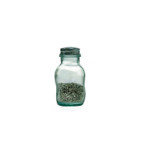 T & G WOODWARE GREEN HOUSE PEPPER/SALT SHAKER IN 100% RECYCLED GLASS (130ML)