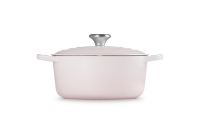 LE CREUSET SHELL PINK CASSEROLE 24CM