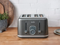 BREVILLE AURA 4 SLICE TOASTER GREY