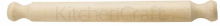 KITCHEN CRAFT BEECH WOOD SOLID 40CM ROLLING PIN