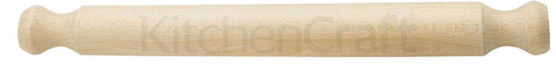 KITCHEN CRAFT BEECH WOOD SOLID 40CM ROLLING PIN