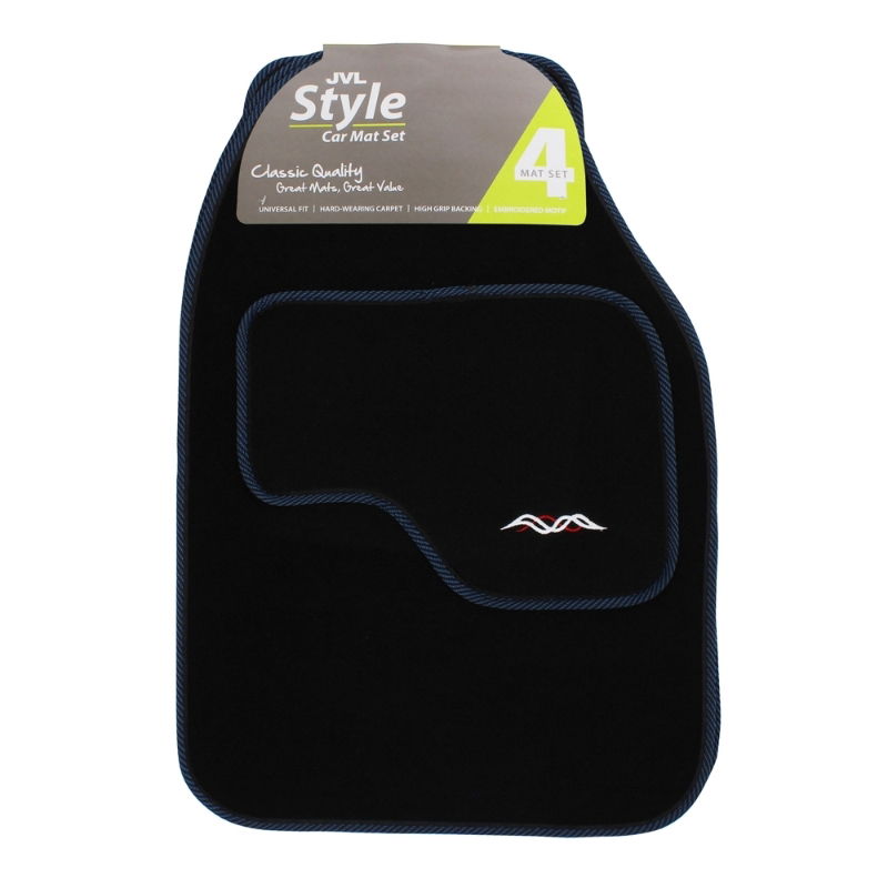 JVL STYLE 4 PIECE CAR MAT SET