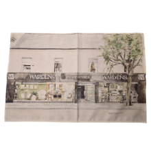 WARDENS WARDENS 145TH ANNIVERSARY ARTWORK TEA TOWEL