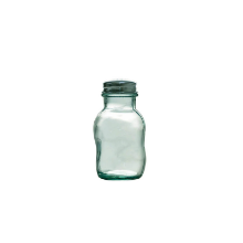 T & G WOODWARE GREEN HOUSE PEPPER/SALT SHAKER IN 100% RECYCLED GLASS (130ML)