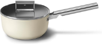 SMEG 20CM CREAM SAUCEPAN WITH LID