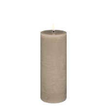 UYUNI LED PILLAR CANDLE SANDSTONE RUSTIC