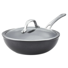 ANOLON X SEARTECH NON STICK WOK WITH LID 25CM