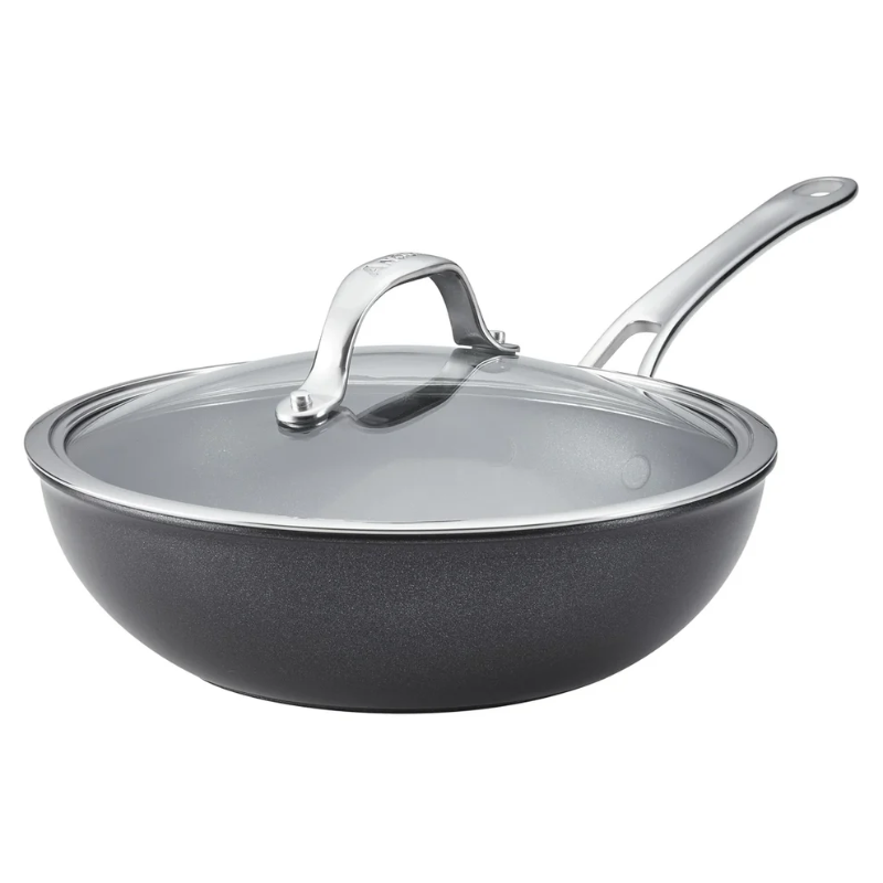 ANOLON X SEARTECH NON STICK WOK WITH LID 25CM