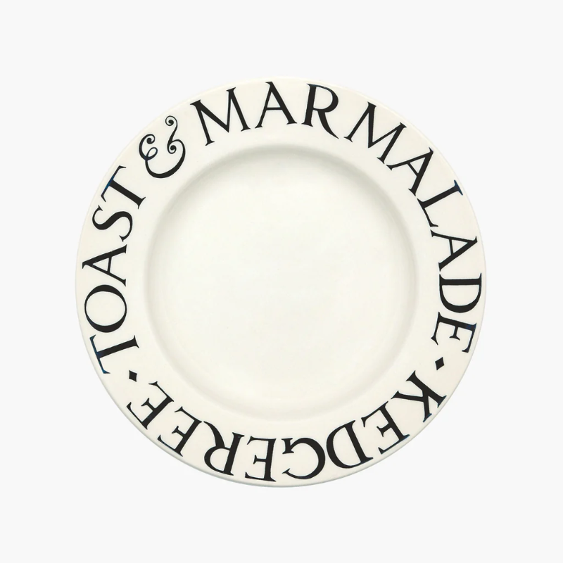 EMMA BRIDGEWATER BLACK TOAST 8 1/2" PLATE