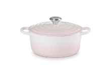 LE CREUSET SHELL PINK CASSEROLE 24CM