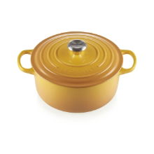 LE CREUSET 24CM SIGNATURE SAUTEUSE NECTAR