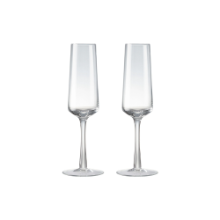 DENBY NATURAL CANVAS SET OF 2 CHAMPAGNE FLUTES