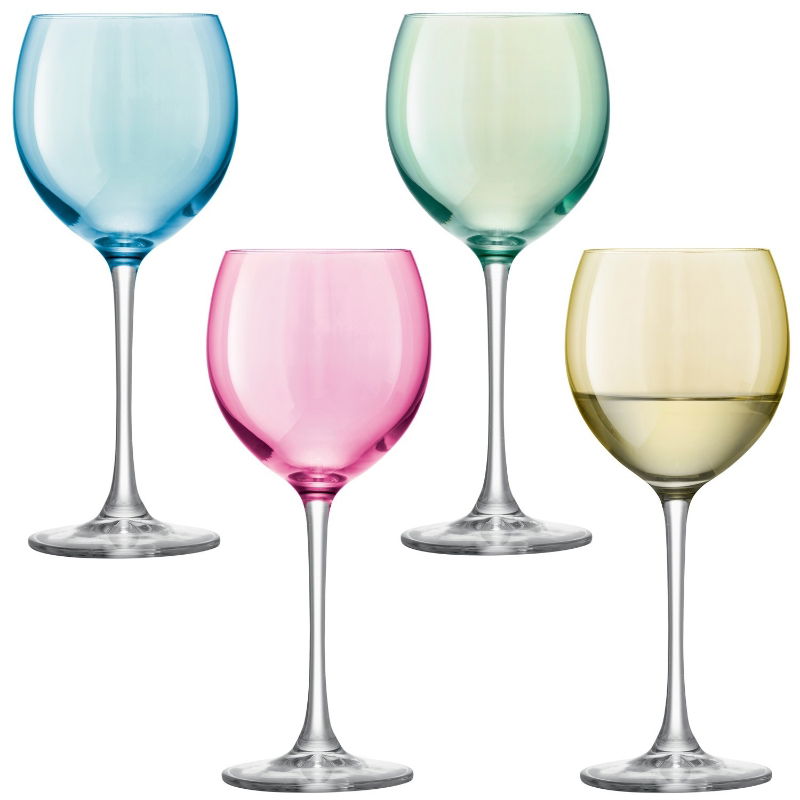 PASTEL WINE SET OF 4