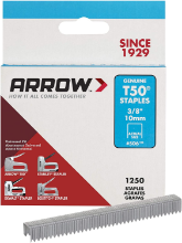 ARROW 506 STAPLES T50 10MM 3/8IN