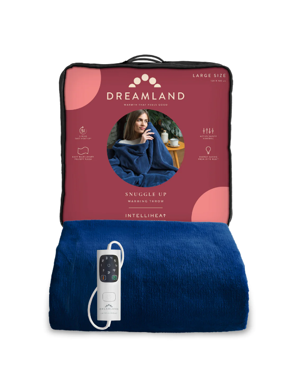 DREAMLAND SNUGGLE UP WARMING THROW, NAVY