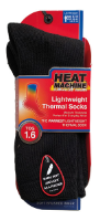 MENS LIGHTWEIGHT THERMAL INSULATED BLACK SOCKS