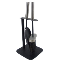 CASTLE LIVING UPRIGHT TIDY BLACK & PEWTER