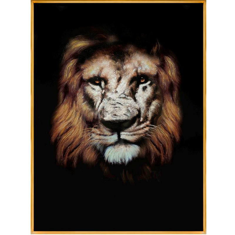 LION FRAMED PICTURE 90*120CM