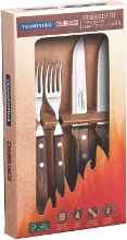 TRAMONTINA 4 PCS. CUTLERY SET-BROWN