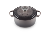 LE CREUSET SIGNATURE ROUND CASSEROLE 24CM FLINT