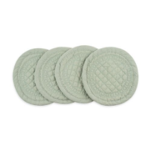 MARY BERRY SIGNATURE COTTON COASTER PISTACHIO SET OF 4