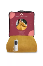 DREAMLAND SNUGGLE UP LARGE THROW, MUSTARD