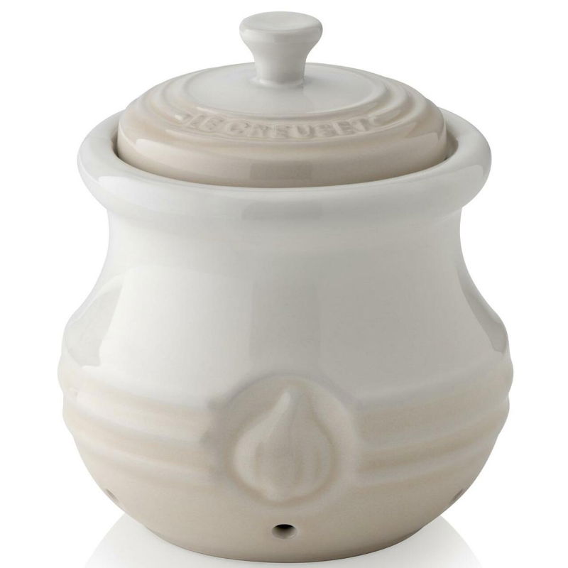 LE CREUSET GARLIC KEEPER MERINGUE