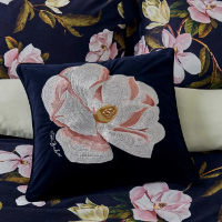 TED BAKER OPAL FLORAL COVER SET - NAVY