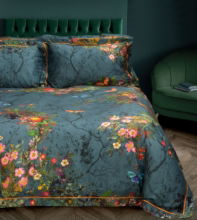 BLOOMSBURY GARDEN TEAL KING BEDSET