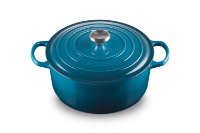 LE CREUSET ROUND CASSEROLE 28CM DEEP TEAL