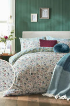 LAURA ASHLEY ROSA SANCTA NEWPPORT BLUE BEDSET