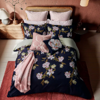 TED BAKER OPAL FLORAL COVER SET - NAVY