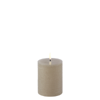 UYUNI LED PILLAR CANDLE SANDSTONE RUSTIC