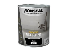 RONSEAL ONE COAT TILE PAINT BLACK SATIN 750ml