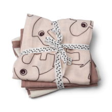 DONE BY DEER BURP CLOTH 3-PACK GOTS DEER FRIENDS