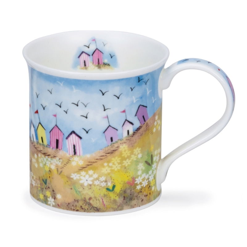 DUNOON BUTE SEASIDE BEACH HUT MUG