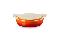 LE CREUSET DEEP ROUND DISHES 20/24CM VOLCANIC