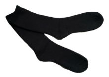 MENS LIGHTWEIGHT THERMAL INSULATED BLACK SOCKS