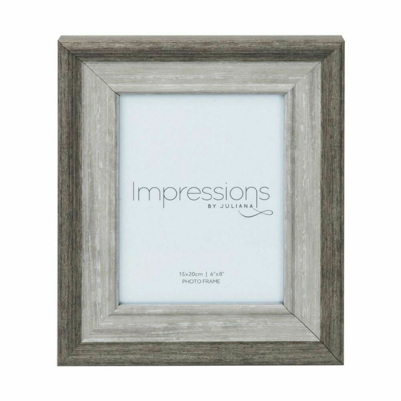 IMPRESSIONS GREY WASH WOOD EFFECT PHOTO FRAME 5*7"