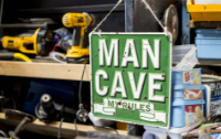 LA HACIENDA MAN CAVE METAL SIGN