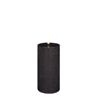 UYUNI LED PILLAR CANDLE FOREST BLACK RUSTIC