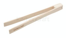 KC FOOD TONGS WITH MAGNET 25CM BEECHWOOD