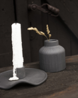 STOREFACTORY EKARP-LARGE DARK GREY CANDLESTICK