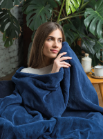 DREAMLAND SNUGGLE UP WARMING THROW, NAVY