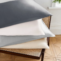 BEDECK FINE LINENS SILK PILLOWCASE STANDARD CHARCOAL