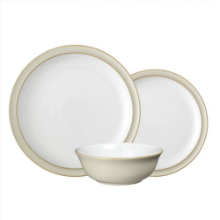 DENBY LINEN 12 PIECE TABLEWARE SET