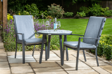 HARTMAN VIENNA BISTRO SET-WEATHERED TEAK, SLATE